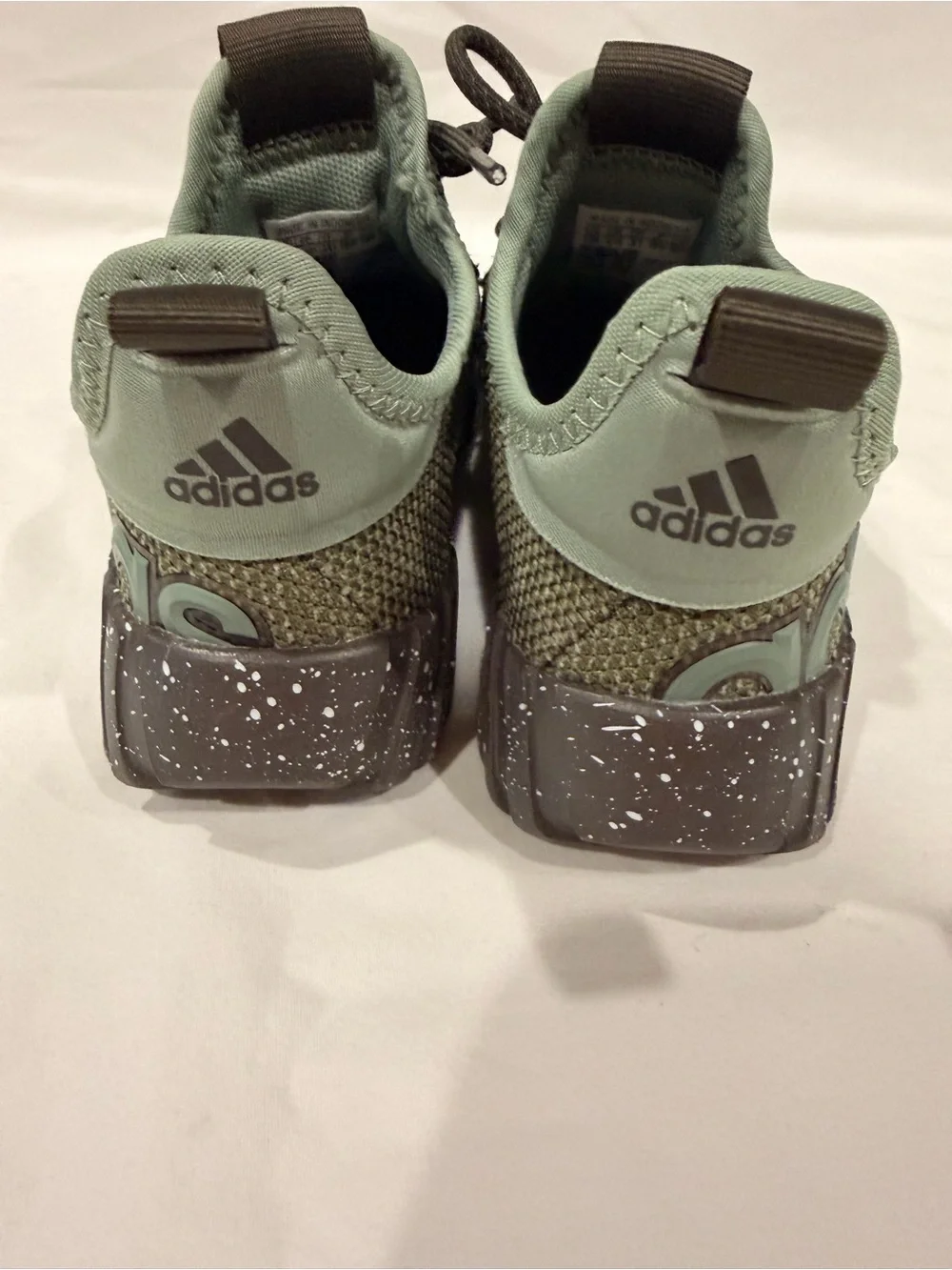 adidas Kids Olive Green Knit Trail Sneakers